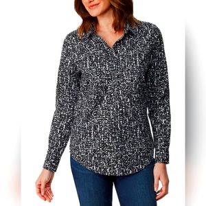 🆕GLORIA VANDERBILT Amanda Fitted Shirt Small